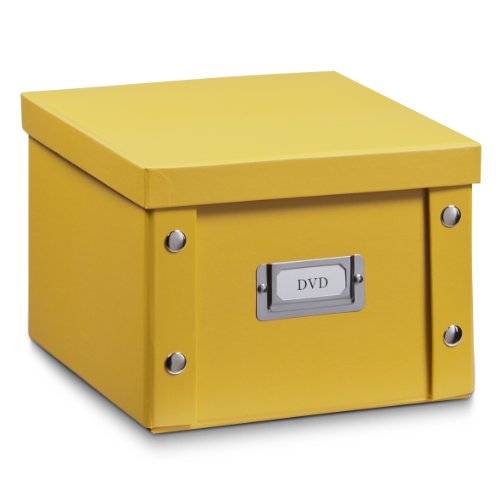 Zeller 17651 DVD-Box, Pappe, L 21.5 x B 20.5 x H 15 cm, mango