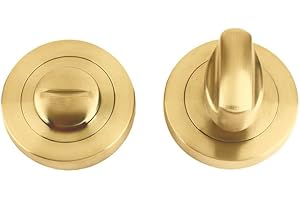 STANZA Turn and Release with Escutcheon (50mm Dia.) Satin Brass