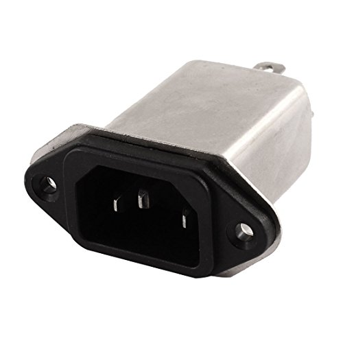 sourcing map AC 250V 6A 50/60Hz T-6A-CW1D Ruido Supresor Eléctrico emi Filtro