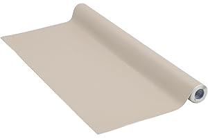 Adhésif Uni Mat taupe, Feuille adhésive, Feuille de meubles, auto-adhésif, 45cm x 2m, 160µm (Épaisseur : 0,16 mm), Venilia 53293