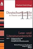 Image de Lese- und Literaturunterricht: Teil 3: Erfolgskontrollen und Leistungsmessung; Exemplarisc