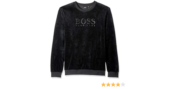 hugo boss velour jumper