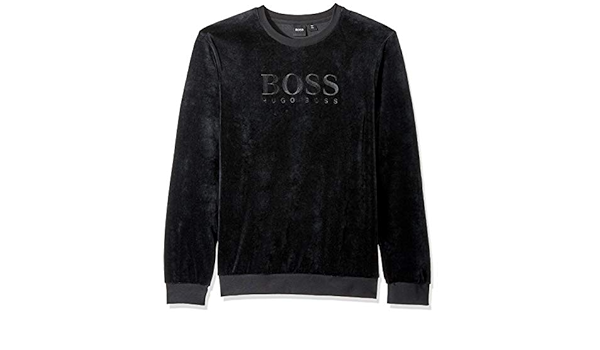 hugo boss velour jumper