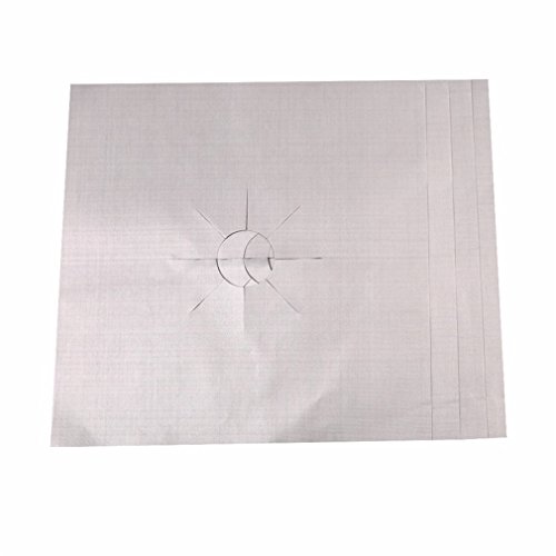 HENGSONG 4 Stück / Set Gas Herd Protectors Cover / Liner Reinigen Matte Pads Gasbrenner Kochfeld Schutz Küchenzubehör - 4