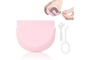 FIDWALL Puszka na aparaty ortodontyczne z otworami wentylacyjnymi, silikonowa, dopuszczona do kontaktu z żywnością, przenośna korektor i etui na retainer, w komplecie z narzędziem do usuwania i szczotką do