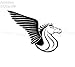 Produktbild Stycars® Car Stickers, [15.5 * 11.9Cm] ''Flying Horse Angel Guardian Covering'' Decal Vinyl Car/Window Stickers