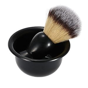 Anself 4 In 1 Men's Shaving Razor Set Dry & Wet Male Black Facial Cleaning Tool Shaving Holder + Razor + Soap Bowl… - Image 6