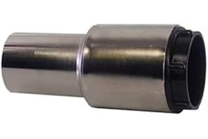 ASPIRASTORE Raccordo nichelato conduttivo girevole per tubo flessibile aspirapolvere centralizzato Ø32