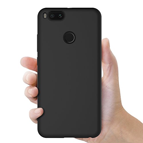 AICEK Funda Xiaomi Mi 5X Xiaomi Mi A1  Negro Silicona Fundas para Xiaomi 5X Carcasa Xiaomi Mi 5X Negro Silicona Funda Case  5 5  