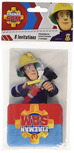 Amscan International Feuerwehrmann Sam Stand-up lädt und Umschläge