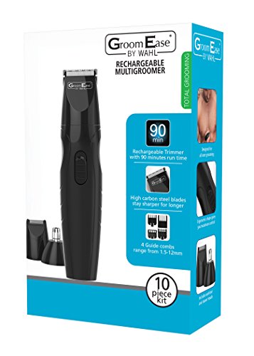 GroomEase by Wahl Rechargeable Multigroomer, Cordless Men Grooming Tool, Beard and Body Trimmer, Three Interchangeable… - Image 3
