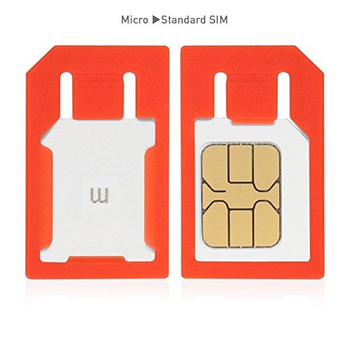 Wicked Chili 4in1 Sim Karten Adapter Set (Nano Sim, Micro Sim, Standard Sim, Eject Pin/Sim Nadel) fÃ¼r Handy, Smartphone und Tablet (passgenau, Click-Sicherung)
