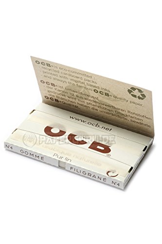 OCB Weiss 100er Zigarettenpapier Filigrane Gomme No. 4 kurz 50x Heftchen/Booklets (2 Boxen) - 2