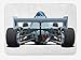 Produktbild Cars Bath Mat, Back View of a Formula 1 Race Car Rally Competition Sports Cartoon Style, Plush Bathroom Decor Mat with Non Slip Backing, 23.6 W X 15.7W Inches, Bluegrey Black White