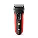 Braun Series 3 ProSkin 3030s Electric Shaver for Men/Rechargeable Electric Razor - Red