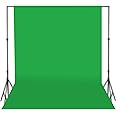 HomeArt 8x9 Ft. Wrinkle-Free Green Screen Backdrop Background Curtain for Product Photography, Photoshoot, Video Production, YouTube Live Streaming, Zoom Meetings, VFX Editing, Instagram Reels