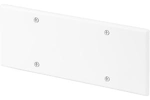 Poly Pool PP8233 Couvercle de boîtes rectangulaires 6 modules IP40 avec vis de fixation, blanc