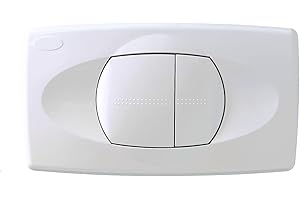 LIV Drückerplatte zu Isosan/Verosan Unterputzspülkasten mit 2-Mengen (2 Tasten), weiß