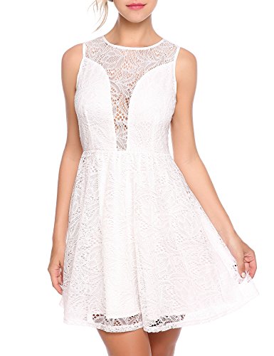 chinese dress ladies Bella's Hollow Lace Halter Back Mini Dress – Blue Zone Planet