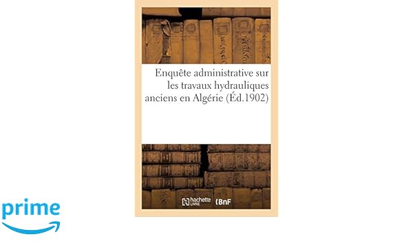 Amazonfr Enquête Administrative Sur Les Travaux - 