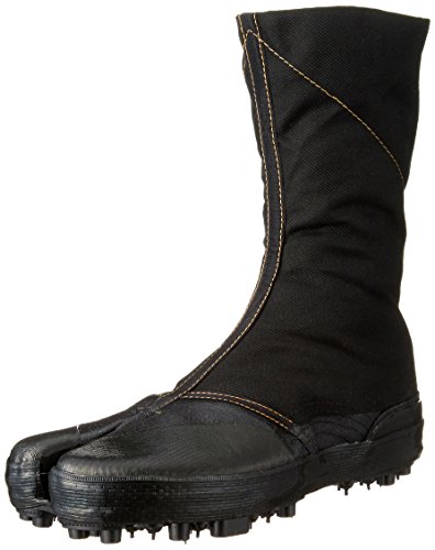 Preisvergleich Produktbild MARUGO Japanische Tabi SPIKE-Schuhe Schwarz mit 8 Clips