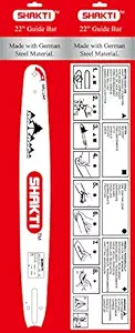 Shakti 22 Guide Bar Petrol Chain Saw Machine Steel (White)