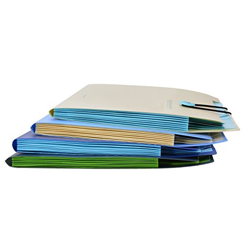 Carpeta Clasificadora Coofit Carpeta Archivadora con Compartimentos Tipo Acorde  n Ampliaci  n de Carpeta de Archivos Impermeable A4 con 8 Compartimentos  Amarillo claro 