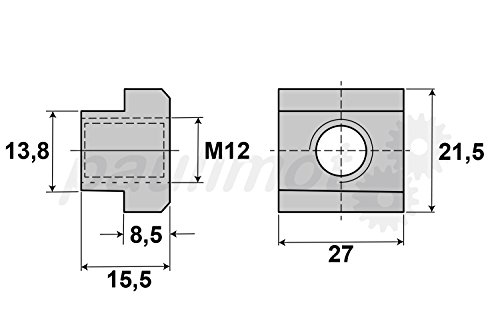 PAULIMOT Spannpratzen-Set 58-teilig M12 / 14 mm mit Wandhalter - 3