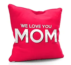 DreamVio Filled Cushion, Pillow for World's Best Mom,Pyari Mumma,Mummy,Gifts for Mom,Grandma on Birthday's & Mother's Day Color : Pink Size : 12 x 12 Inch Design 113