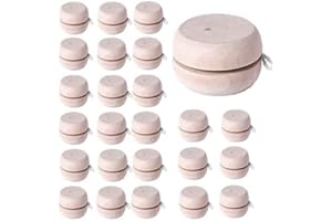 DISOK Lotto di 30 YOYO in Legno Assortiti in Colori. - Yoyos Children Children Wooden Kids, Perfetto per Regali di Compleanno per Bambini, economici, Matrimoni, comunioni.