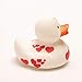 Lilalu 8.5 cm Duck Toy with Hearts (White/Red)