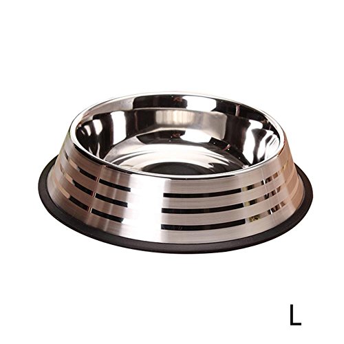 Preisvergleich Produktbild Futternapf Katze, Edelstahl Rutschfest Katzen Katzennapf Set Fressnapf Katze Futterschüssel KatzeWasser Fütterung Schüssel