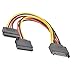 Produktbild Fansport SATA Stromkabel 15 poliger Y Splitter Stecker auf Zwei weibliche SATA Kabeladapter