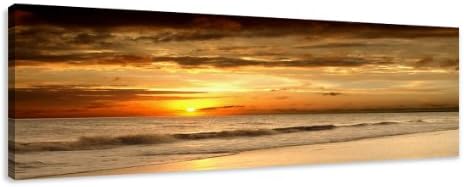47" x 16" picture on canvas beach 5703-VKF print ready to hang