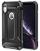 Price comparison product image KP TECHNOLOGY iPhone XR Case, Apple iPhone XR Shockproof Slim Anti Scratch Hybrid Dual Layer Heavy Duty Armor Defender Protective Case Cover for Apple iPhone XR (BLACK)
