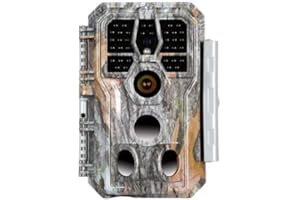 Folgtek Wildkamera 48MP 1296P mit Nachtsicht & Bewegungserfassung IP66 Wasserdichter 120° Weitwinkel, 0,1s Auslösegeschwindigkeit für Tierbeobachtung und Haussicherheit