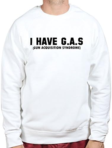 IHaveGASGunAcquisitionSyndromeShootingSweatshirtWHT3XL XXXL White