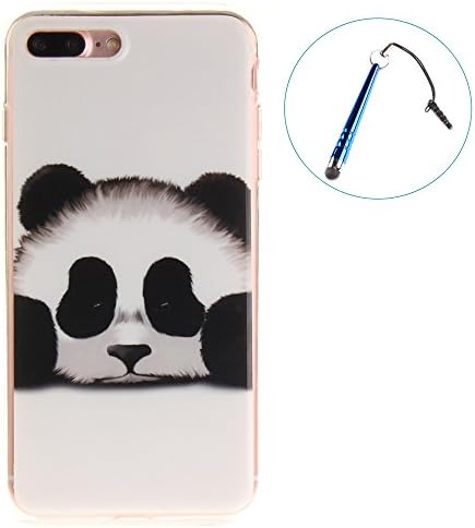 For iPhone 7 plus Case,BLKJ Shock-Absorption Bumper TPU Soft Flexible Protective Case back cover for iPhone 7plus - 1pcs baseball stylus Gifts (iphone 7 plus 5.5, Lovely Panda)