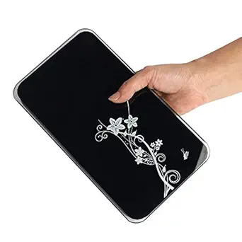 Credly Ultra Glass Travel Bathroom Digital Personal Weighing LCD Scale