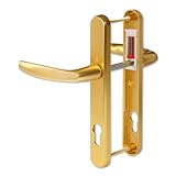 Fixings Centres 215mm Hoppe Atlanta - Juego de manivelas con muelle de 92 PZ/92 mm para puertas de PVC y PVC-U (2 unidades, anchura de la manivela 215 mm)