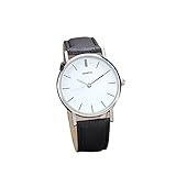 Uhren Damen Sale,Damen Uhren Fossil Digital,winwintom Retro Design Leder Band Armbanduhr schwarz