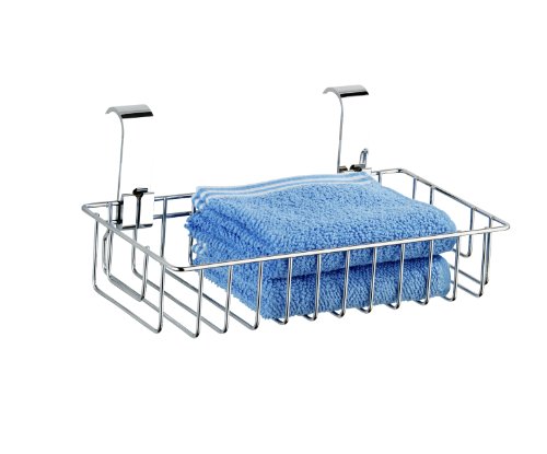WENKO 20400100 Universalablage Smart L - für Handtuchheizkörper, Stahl, 30 x 13 x 20 cm, Chrom