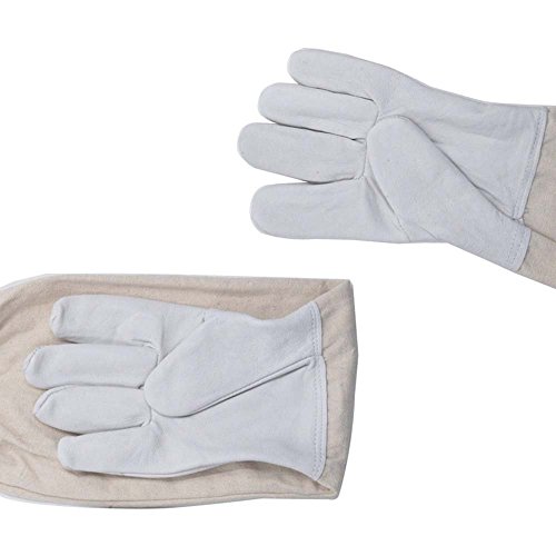 G2PLUS Imker-Handschuhe Ziegenleder Imkerhandschuhe mit Belüfteten Handgelenken 48CM Perfekt für den Einsteiger Beekeeper - 2