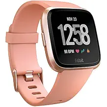Fitbit Versa Health and Fitness Smartwatch, Onesize (Peach) (Unisex)
