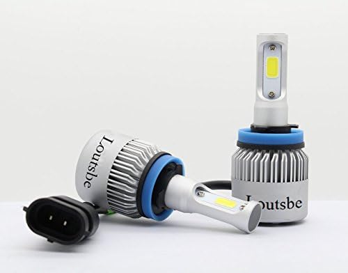 H11 LED Headlight Bulbs,8000lm Xtremely Super Bright 6500K Xenon White High Power Mini H8/H9 COB LED Headlight Conversion Kits Lamps Replacement,Xenon White Headlamps