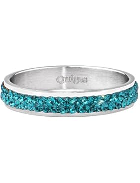 Quiges Edelstahl Stapelring Füllring mit Zirkonia 4mm Höhe (verschiedene Ringgrößen und -farben)