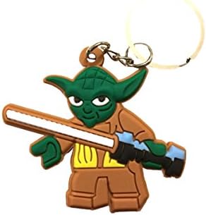Lego Star Wars Yoda High Quality PVC Keychain Bagcharm Keyring