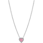 Pandora Timeless 398425C02-45 Sterling Silver Collier with Zirconia Rose 45 cm, 45 cm, Argent Sterling, Cubic Zirconia
