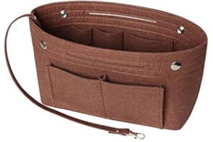 Soyizom Felt Handbag Purse Organiser Liner Shaper Insert Bag in Bag with Keychain for Speedy Neverfull, 8 Colors