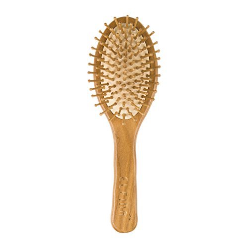 ELFINA Paddle Brush Hairbrush 100% Natural Bamboo Detangling Scalp Massage Anti-Static, For Baby, Women, Elder, Men Size - S